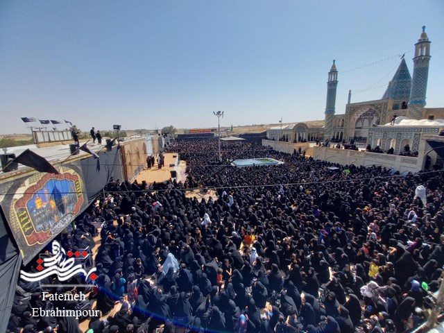 خورشید در یزدل گلباران شد