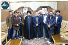 دیدار عوامل نمایش بانوی بی نشان با امام جمعه شهرستان آران و بیدگل