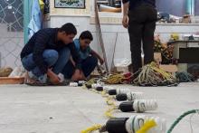 آذین بندی و آماده سازی حسینیه رضویه برای شب میلاد امام رئوف (ع)