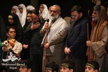 حضور سردار نقدی و جناب آقای سعادتی در محل اجرای نمایش آیینی بانوی بی نشان