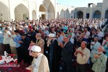 اقامه نماز عید سعید فطر در آستان مقدس امامزاده هادی و زینب خاتون (ع)