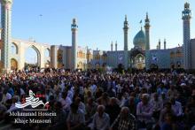 اقامه نماز باشکوه عید فطر در حرم مطهر حضرت محمدهلال (ع)+گزارش تصویری