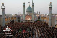 شور حسینی در حرم مطهر پیام آور واقعه کربلا+گزارش تصویری