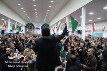 مردم شهرستان آران و بیدگل منتقمانه در سوگ سردار دل ها