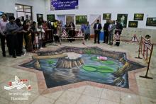 افتتاح نمایشگاه خط و رنگ + گزارش تصویری