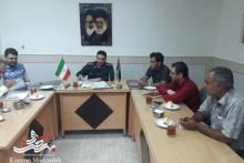 دیدار فرمانده حوزه مقاومت بسیج امیرالمومنین با خبرنگاران