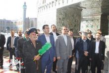 ادای احترام معاون قوه قضائیه به حضرت محمد هلال (ع) و شهدای آران و بیدگل+ گزارش تصویری