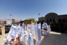 خورشید در یزدل گلباران شد