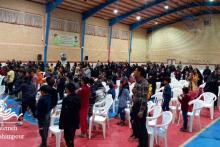 اجرای شادیانه بزرگ دانش آموزی در آران و بیدگل