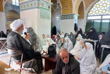 حضور امام جمعه آران و بیدگل در جمع نوجوانان معتکف