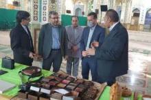 نمایشگاه صنایع‌دستی هنرمندان بسیجی شمال استان اصفهان در حرم هلال بن علی(ع)