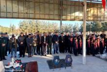 آیین مهمانی لاله‌ها و غبارروبی گلزار شهدای آران و بیدگل برگزار شد