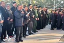 آیین مهمانی لاله‌ها و غبارروبی گلزار شهدای آران و بیدگل برگزار شد