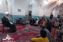 حضور امام جمعه آران و بیدگل در جمع نوجوانان معتکف