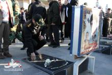 آیین مهمانی لاله‌ها و غبارروبی گلزار شهدای آران و بیدگل برگزار شد