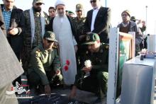 آیین مهمانی لاله‌ها و غبارروبی گلزار شهدای آران و بیدگل برگزار شد