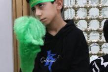 عزاداری کودکانه برای امام حسین  در حرم هلال ابن علی (ع)