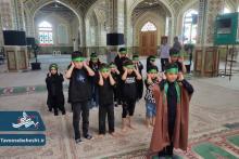 عزاداری کودکانه برای امام حسین  در حرم هلال ابن علی (ع)