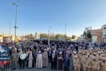 تجمع اعتراضی مردم آران و بیدگل در محکومیت جنایات رژیم صهیونیستی