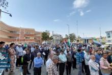 حضور پر شور مردم آران وبیدگل در مراسم راهپیمایی حمایت از مردم مظلوم فلسطین 