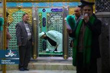 آیین غباروبی وعطرافشانی ضریح مطهر حضرت محمد هلال بن علی (ع)