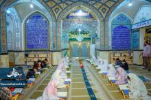 محفلی نورانی با دانش آموزان قرآنی