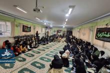 صبحی معنوی در مکتب علم و ادب به نیت سوگ نشین نهر علقمه