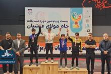 درخشش کشتی گیران آران و بیدگلی در مسابقات استانی 