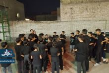 نوجوانان مکتب المهدی(عج) در سوگ ۱۳ ساله دشت کربلا