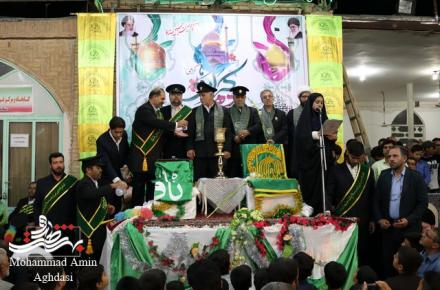 پیچیدن عطر کرامت رضوی در شمال استان اصفهان +گزارش تصویری