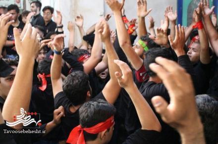 مراسم آیینی نخل گردانی عصر عاشورا +گزارش تصویری