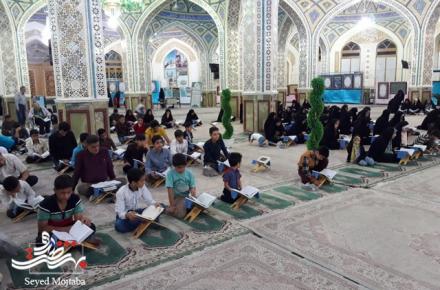 آیین جزء خوانی قرآن کریم به روش حفظ خوانی+ گزارش تصویری