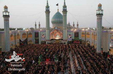 شور حسینی در حرم مطهر پیام آور واقعه کربلا+گزارش تصویری