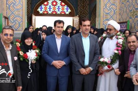 مراسم استقبال از نخبه قرآنی شهرستان آران و بیدگل