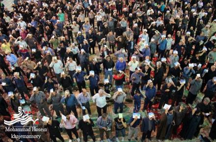 احیای اولین شب از لیالی قدر در حرم مطهر اولین مهاجر علوی+گزارش تصویری