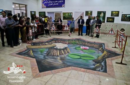 افتتاح نمایشگاه خط و رنگ + گزارش تصویری