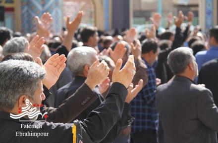 طنین لبیک یا حسین (ع) در حریم پیام آور عاشورا+ گزارش تصویری