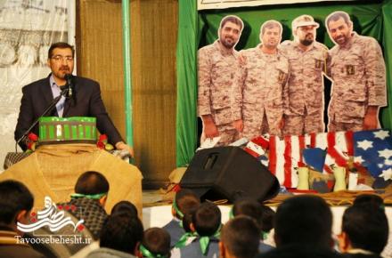 چهاردهمین یادواره شهدای گمنام و شهدای دهستان حسین آبادکویر شهرستان آران و بیدگل