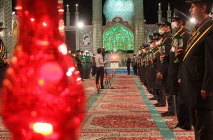 آیین خطبه خوانی و شمع گردانی خدام افتخاری حرم هلال بن علی (ع)