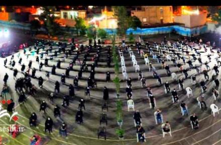 مراسم عزاداری شب اول محرم هیئت علی بن موسی الرضا (ع)+تصویر
