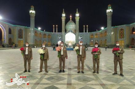 برپایی ایستگاه صلواتی ماسک وگل+ تصویر