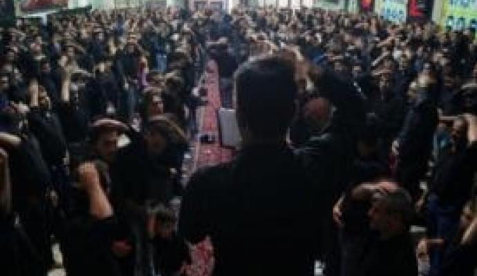 نوحه شب تاسوعا در هیئت علی بن موسی الرضا(ع)