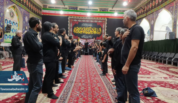 نوجوانان مکتب المهدی(عج) در سوگ ۱۳ ساله دشت کربلا