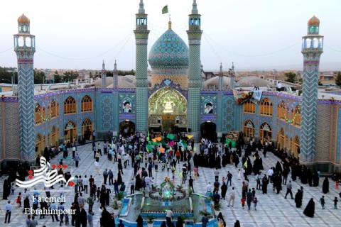 کاروان غدیر حرم هلال بن علی (ع) را گلباران کردند