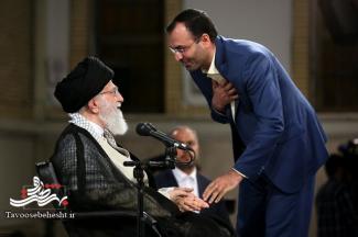 قرائت قاری آران و بیدگلی در محضر مقام معظم رهبری