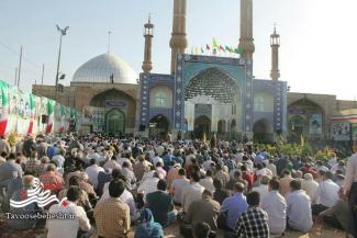 حضور پرشور مردم در دعای ندبه هیئت رزمندگان اسلام