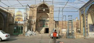 آغاز عملیات نقشه برداری گذر تاریخی مسجد جامع قاضی آران و بیدگل