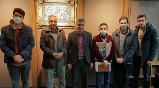 دیدار اعضای مجموعه رسانه ای طاووس بهشت با شهردار آران و بیدگل