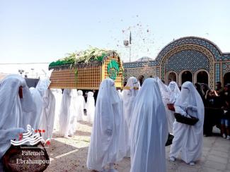 خورشید در یزدل گلباران شد