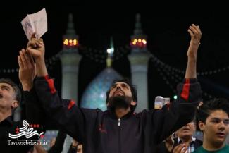 آیین احیای شب نوزدهم ماه مبارک رمضان در آستان حضرت محمد‌ هلال‌ بن‌ علی(ع)